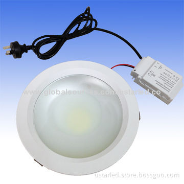 Dimmable 20W COB LED downlights, CRI>80, with exterior driver, CE and RoHS, 2yrs guarantee, CE/RoHS